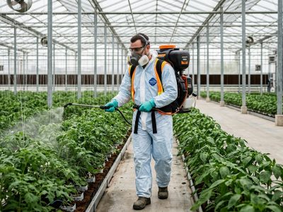 Aplicação especializada de produtos fitofarmacêuticos – Produtos de tratamento em ambiente confinado